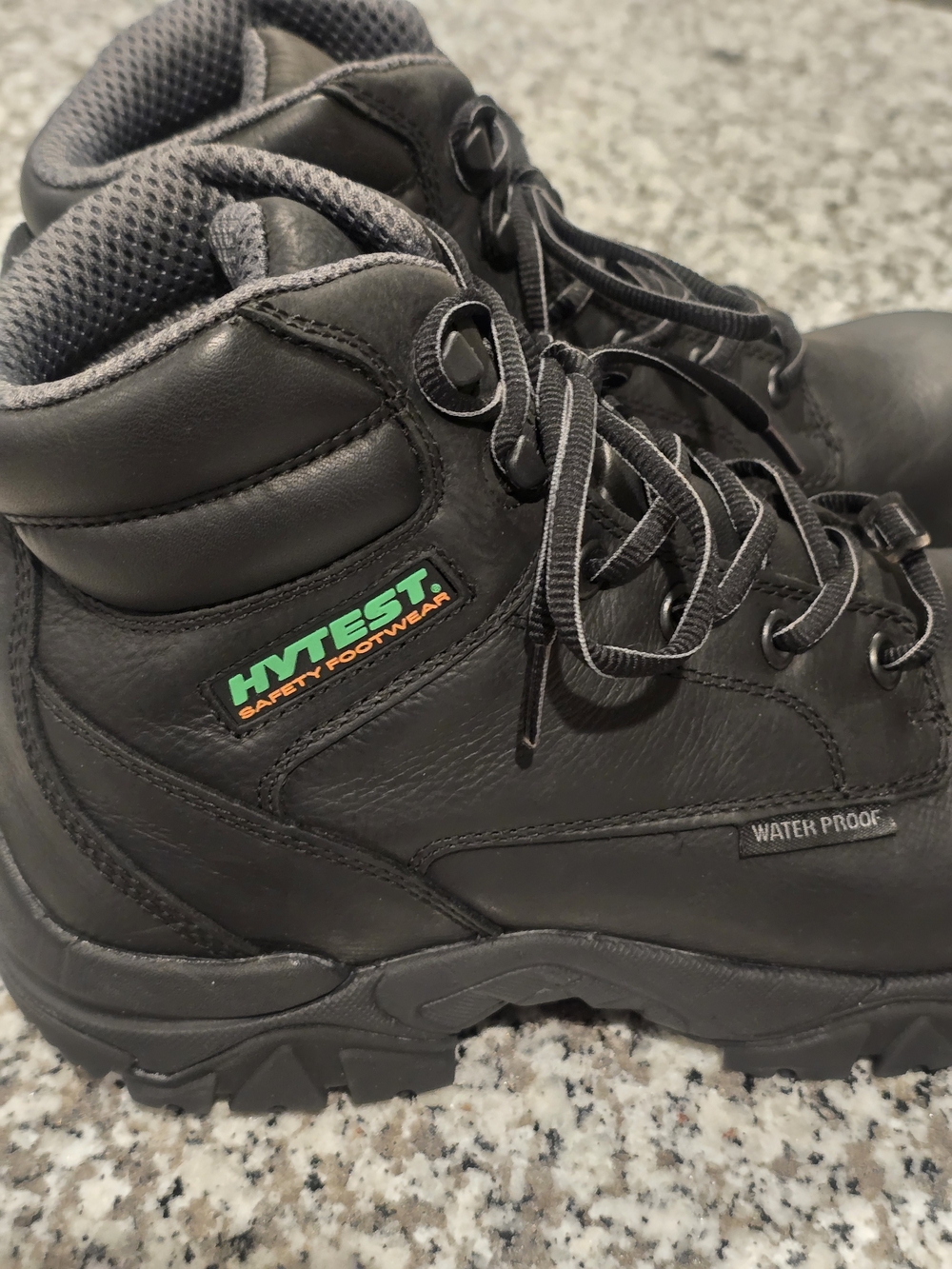 HyTest Black Waterproof Safety Boots